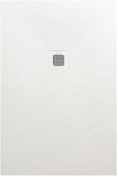 AREZZO design design SOLIDSoft zuhanytálca 100x90 cm, FEHÉR, színazonos lefolyóval (2 doboz) - AR-90100W (AR-90100W)