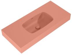 AREZZO design design MABEL öntöttmárvány falra szerelhető mosdó 100 cm, terra pink - AR-168867 (AR-168867)