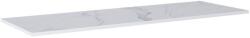 AREZZO design design CALACATTA márvány 190x49, 4 cm mosdópult matt fehér színben, 20 mm - AR-167475 (AR-167475)