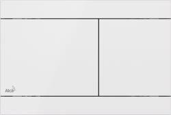 ALCAPLAST Fun-White wc tartály nyomólap Rozsdamentes-fényes fehér