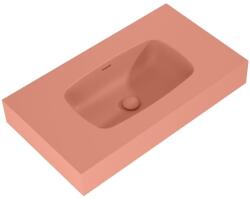 AREZZO design design MABEL öntöttmárvány falra szerelhető mosdó 80 cm, terra pink - AR-168859 (AR-168859)