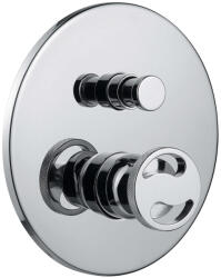 Bugnatese 4672EOP Bugnatese Millenovecinquanta Fal alatti váltós zuhanycsaptelep matt fekete vagy fehér színben KÜLSŐ RÉSZ