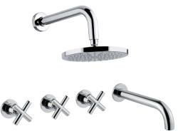 Bugnatese 7328CR Bugnatese Rodos Fal alatti esőztető rendszer kifolyószárral króm színben