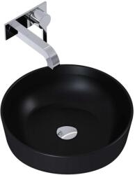 AREZZO design design pultra ültethető mosdó LORCA 42x42 matt fekete - AR-145084 (AR-145084)