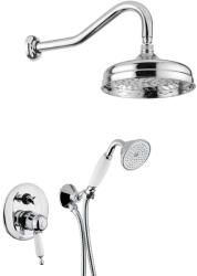 Bugnatese 6364NIL Bugnatese Oxford TERMOSTATICO Termosztátos fal alatti esőztető zuhanyszettel fényes nikkel színben