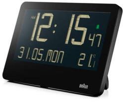 Braun BC 14 black Quartz Wall Clock digital (67702)