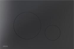 ALCAPLAST TURN BLACK Wc tartály nyomólap Fekete matt