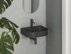 RAVAK XJX0D155003 Ceramic Slim Wall O 55 N kerámiamosdó matt fekete (XJX0D155003)