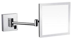 AREZZO design design LED kozmetikai tükör szögletes, 5x nagyítással, króm - AR-QL5020C (AR-QL5020C)