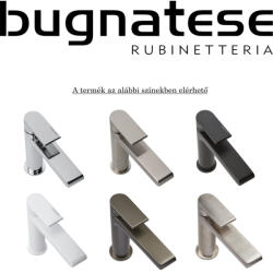 Bugnatese 4665EOP Bugnatese Millenovecinquanta Fal alatti mosdócsaptelep 22 cm kifolyóval matt fekete vagy fehér színben KÜLSŐ RÉSZ