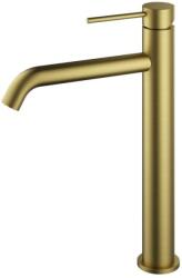 AREZZO design design NOVA magasított mosdócsaptelep, szálcsiszolt arany (AR-2102BG)
