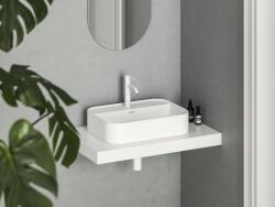 RAVAK XJX0E155005 Ceramic Slim Shelf R 55 kerámiamosdó matt fehér (XJX0E155005)