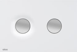 ALCAPLAST M1976-2 Dot. Dot kétöblítéses Wc nyomólap MATT FEHÉR-MATT KRÓM