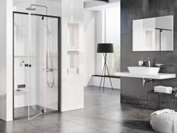 RAVAK 3GG0300Z1 Pivot PDOP2-120 zuhanyajtó fekete+transparent (03GG0300Z1)