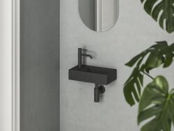 RAVAK XJXLD240000 Veda Wall 40 kézmosó bal matt fekete (XJXLD240000)