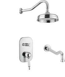 Bugnatese 6369NS Bugnatese Oxford Fal alatti esőztető kifolyóval szálcsiszolt nikkel színben