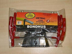 Bondhus Imbuszkulcs klt egyenesvégű "T"-nyelű (BO13389)