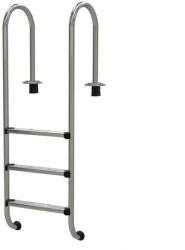 Astral Pool 3 lépcsőfokos, kis ívű, rozsdamentes medence létra készlet () (M00158)