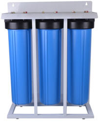 VM BigBlue 20" tripla nagy méretű szűrőház állványon légtelenítővel 1"x1 (20-BB-T)