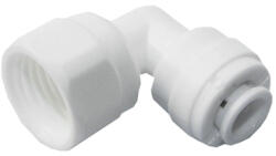 Könyök" bekötő gyorscsatlakozó 1/4"x1/4" BM PUSH-IN (PUSH-L-1414-BM)