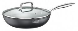 Pintinox ST1 wok + fedő, kőhatású bevonattal 28 cm indukciós(Pintinox)
