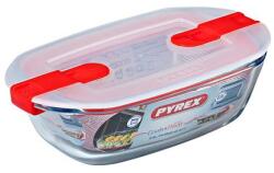 Pyrex COOK&HEAT tégl. sütőtál+műa. tető 17x10x5 cm 0, 4l