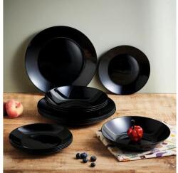 Luminarc Zelie üveg étkészlet 19 részes-FEKETE- LUMINARC