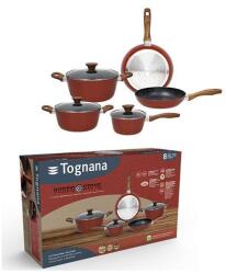Tognana RUSTIC STONE 8 darabos edénykészlet, indukciós, NARANCSPIROS