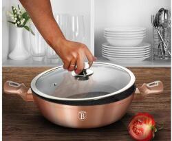 Berlinger Haus Rose Gold 2 fülű serpenyő+fedő indukciós, 28 cm-es, kőhatású