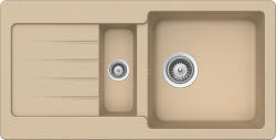 SCHOCK Typos D-150S Moonstone/bézs Cristalite gránit mosogatótálca
