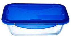 Pyrex COOK&GO tégl. sütőtál+műa. fedő 24x18x6cm 1, 7l