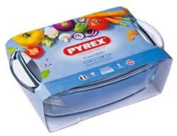 Pyrex ESSEN szögl. sütőtál+fedő 4, 5l (3l+1, 5l)