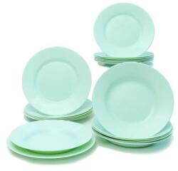 Luminarc PLUMI Paradise Green üveg étkészlet 18 részes - ARC
