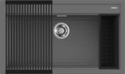 Elleci Best 360 Workstation szett K99 Dark Grey granitek mosogatótálca