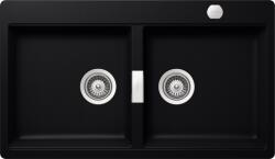 SCHOCK Horizont N-200 Puro/mélyfekete Cristadur gránit mosogatótálca