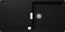 SCHOCK Tia D-100L Puro/mélyfekete Cristadur gránit mosogatótálca