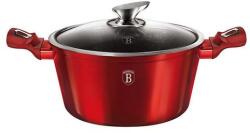 Berlinger Haus BURGUNDY lábos 30 cm-es, indukciós, 8 literes+üvegfedővel