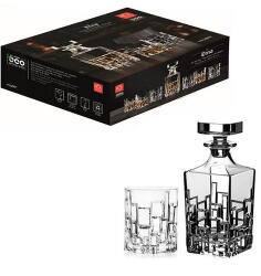 RCR Cristalleria Italiana Etna whisky szett 7 darabos