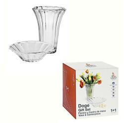 Vidivi DOGE üveg set. (váza és tál)