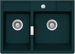 SCHOCK Kallio M-175 Ivy/intenzív sötétzöld Cristadur Green Line gránit mosogatótálca