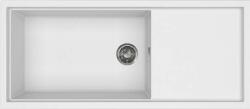 Elleci Sintesi 510 K96 White inox szűrőkosárral keratek plus mosogatótálca