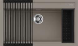 Elleci Best 360 Workstation szett K93 Dove Grey granitek mosogatótálca