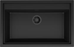 Elleci Sintesi 130 K86 Black fekete szűrőkosárral keratek plus mosogatótálca