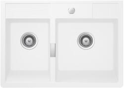 SCHOCK Kallio M-175 Day/tiszta fehér Cristadur Green Line gránit mosogatótálca