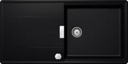 SCHOCK Tia D-100L Magma/metalizált fekete Cristadur gránit mosogatótálca
