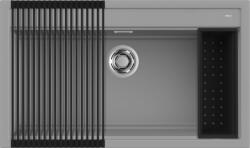 Elleci Best 360 Workstation szett K97 Light Grey granitek mosogatótálca