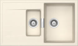 SCHOCK Mono D-150 Magnolia/krémfehér Cristadur gránit mosogatótálca