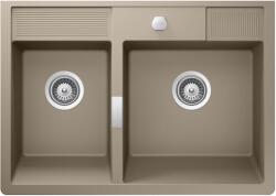 SCHOCK Kallio M-175 Twilight/taupe szürke Cristadur Green Line gránit mosogatótálca