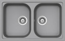 SCHOCK Viola N-200S Croma/szürke Cristalite gránit mosogatótálca