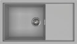 Elleci Sintesi 410 K97 Light Grey inox szűrőkosárral keratek plus mosogatótálca